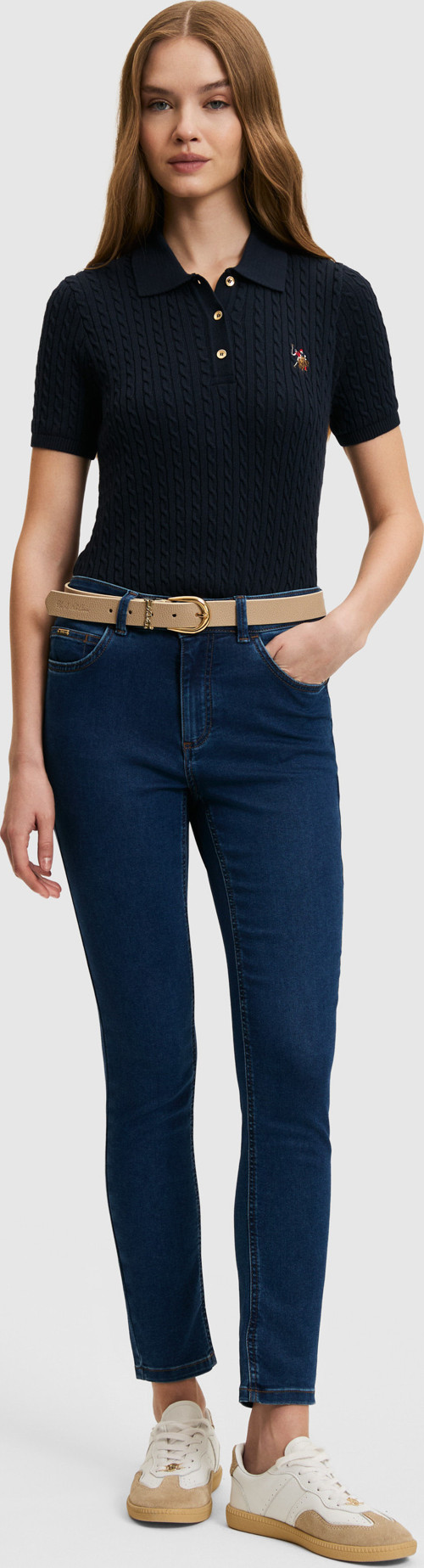 Kadın Koyu Mavi Jean Pantolon50321891-DN0023