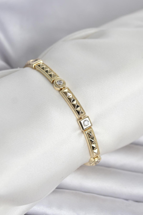 Xuping Punta Model Gold Renk Kadın Bileklik TJ-BB8417