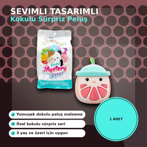Kokulu Sürpriz Peluş Oyuncak 13 Cm Mystery Squad Rastgele Seçilen Model
