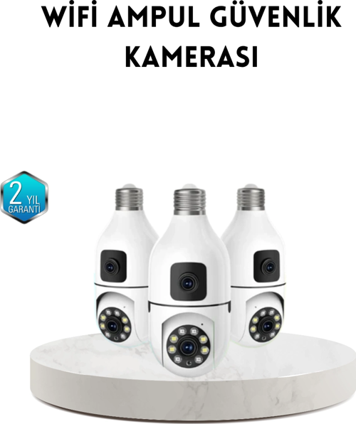zeyta12 Ampul Tipi Wifi Kamera 2mp Lensli Full Hd Görüntü Ve Akıllı Hareket Algılama (kopya) z
