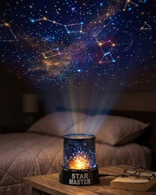 Star Projektör Gece Lambası Tavana Yıldız Yansıtan LED Işık - TEOLSA1402-8484