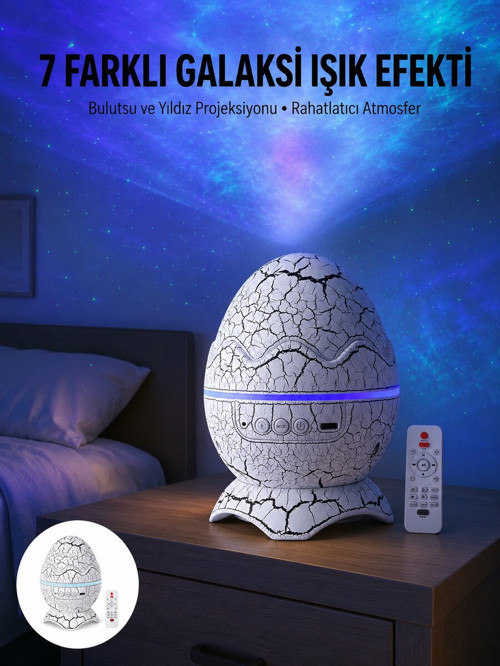 Gece Lambası Yumurta Işık Speaker Yeni Nesil Dinozor Yumurtası Görünümlü - TEOLSA8511-1654