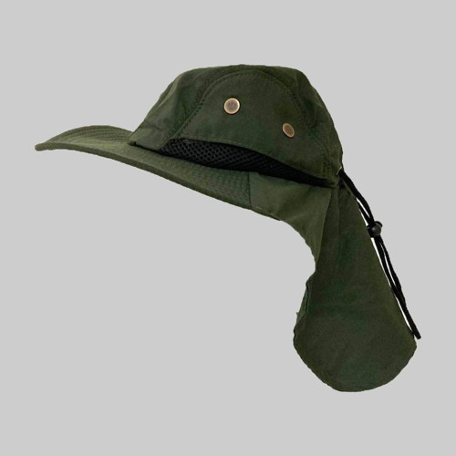 Bahçe Ergonomik Unisex Haki Renk Trekking Safari Şapkası