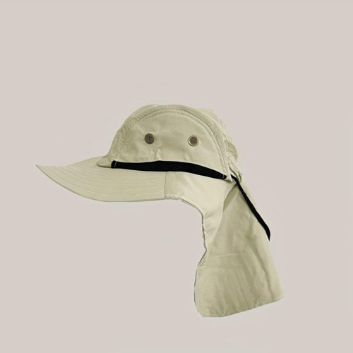 Bahçe Ergonomik Unisex Krema Beyazı Trekking Safari Şapkası