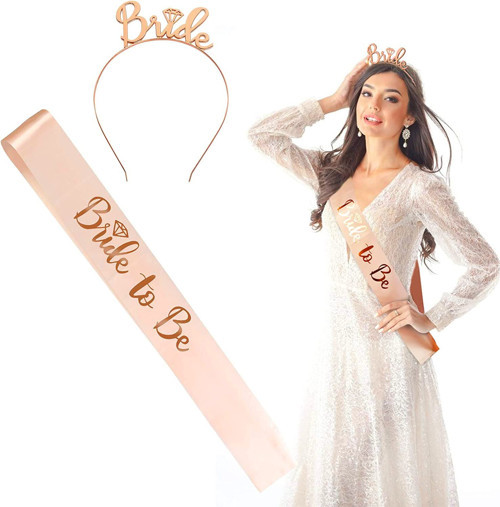ekdza Pembe altın bekarlığa veda partisi dekorasyon seti Bride to Be kuşak dekorasyon bekarlığa veda partisi aksesuarı taçlı saç bandı gelin kuşak kız arkadaş için gece partisi