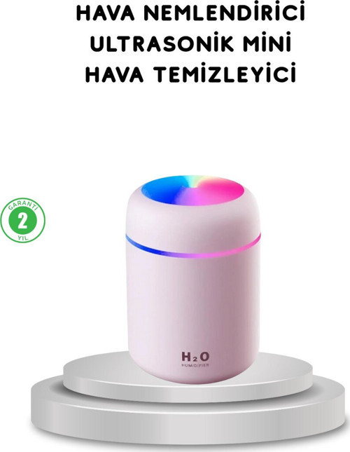 USB Bağlantılı LED Işıklı Hava Nemlendirici – Sessiz ve Kullanıcı Dostu Ta - TEOLSA9054-2