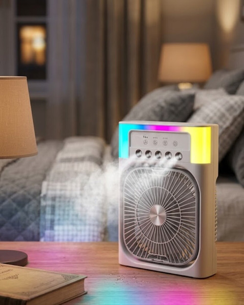 Mini Klima Fan Su Hazneli USB Şarjlı Sessiz Masaüstü Soğutucu - TEOLSA4755-2013
