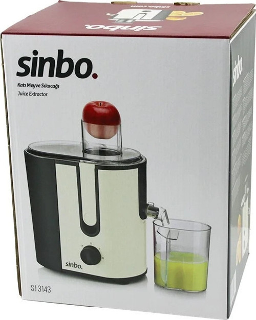 Sinbo Katı Meyve Sıkacağı - Bej Renk - Elektrikli - 450 ml Meyve Suyu Hazneli