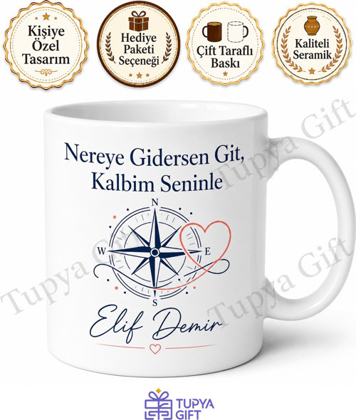Yurt Dışında Yaşayana Hediye Baskılı Kupa Bardak Gurbet Hatırası