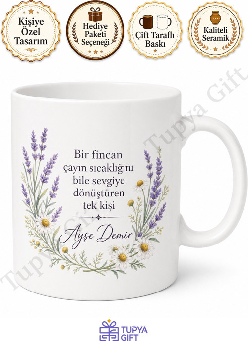 Dünyanın En İyi Anneanesi Yazılı Baskılı Kupa Bardak Anneanne Hediye