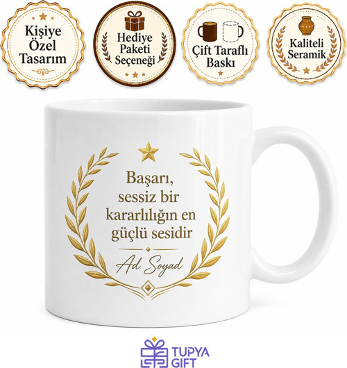 Ödül Töreni Hatırası Baskılı Kupa Bardak Özel Tasarım Hediye