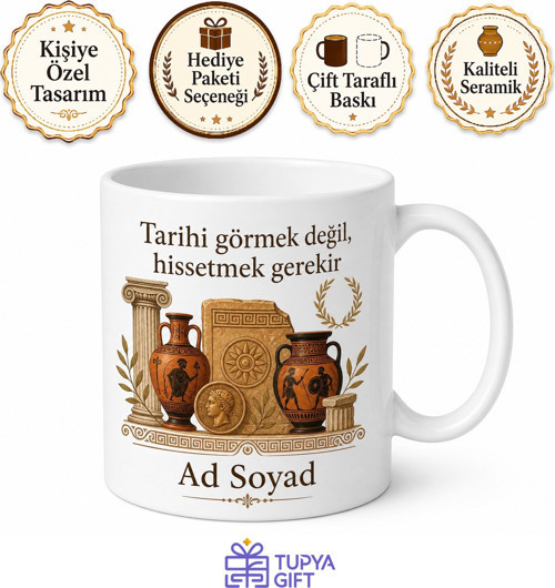 Müzeler Haftası Tarih Meraklılarına Antik Eser Gözlemi Kupa Bardak Hediye