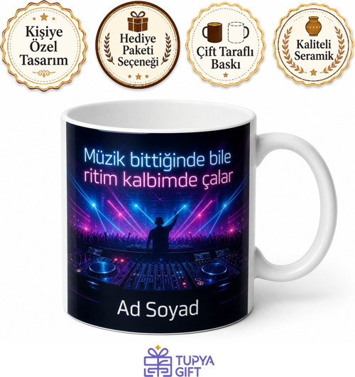 Elektronik Müzik Festivalcisine Lazer Işıkları DJ Seti Kupa Bardak Hediye