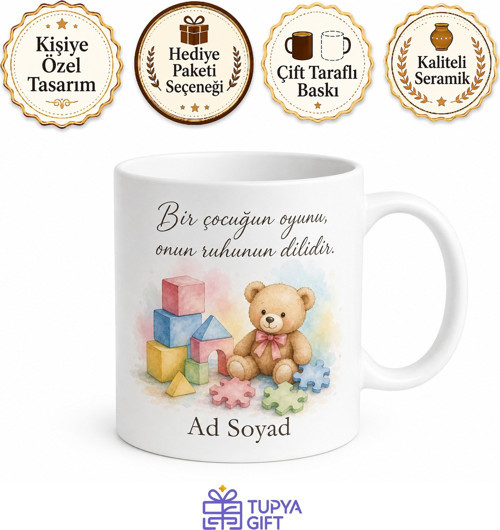Oyun Terapistine Hediye Oyuncak Terapisi Çocuk Ruhunu Anlayan Kupa Bardak