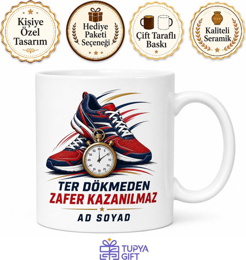 Spor Kulübü İçin Özel Tasarım Baskılı Kupa Bardak Hediye Sporcuya Hediye