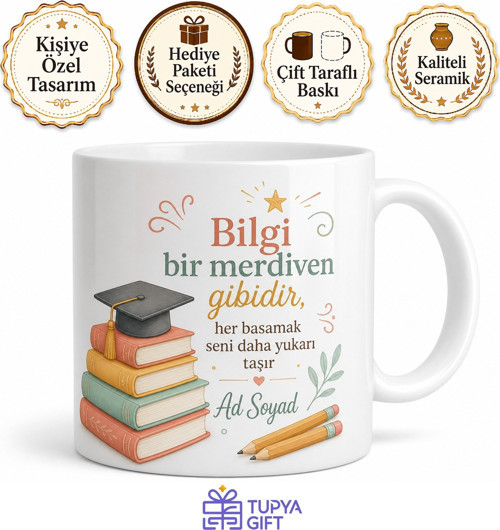 Hocanın Gözüne Giren Çalışkan Öğrenci Temalı Kupa Bardak Hediye