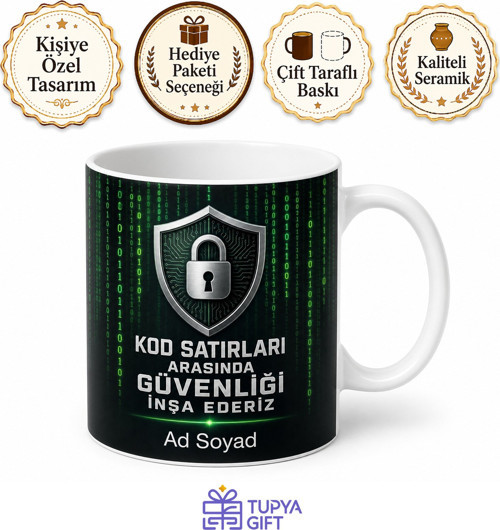 Siber Güvenlik Etik Hacker Pentest Sızma Testi Güvenlik Açığı Kupa Bardak Hediye