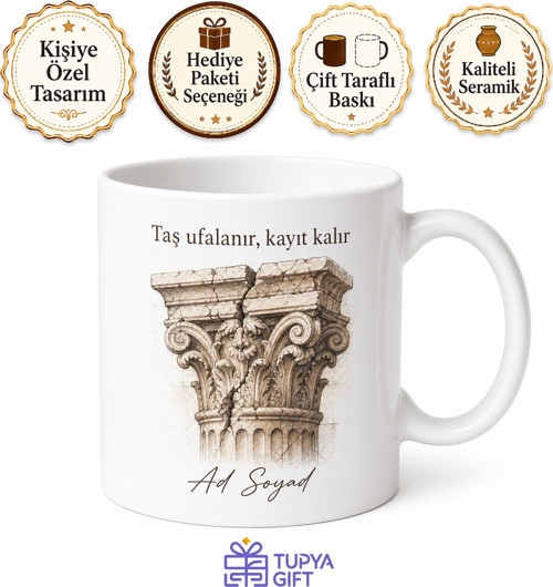 Sanat Tarihçisi Saha Çalışması Sütun Başlığı Restorasyon Öncesi Kupa Hediye Bardak
