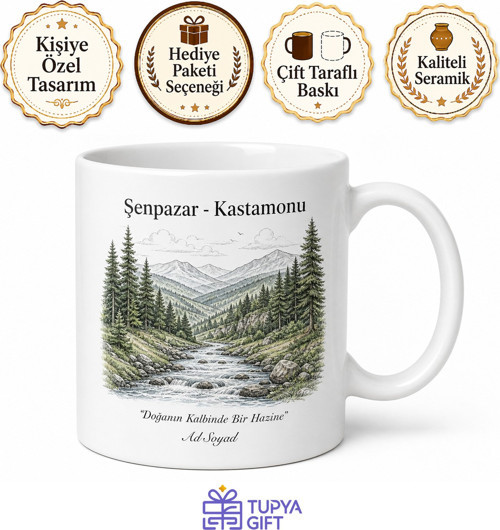 Şenpazar Doğa Güzellikleri Kastamonu Hatırası Kupa Bardak Hediye