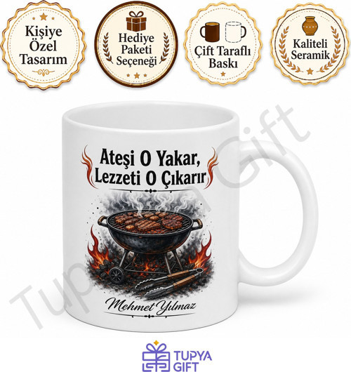 Babam Mangalda Üstüne Yok Yazılı Kupa Bardak Babalar Günü Hediye