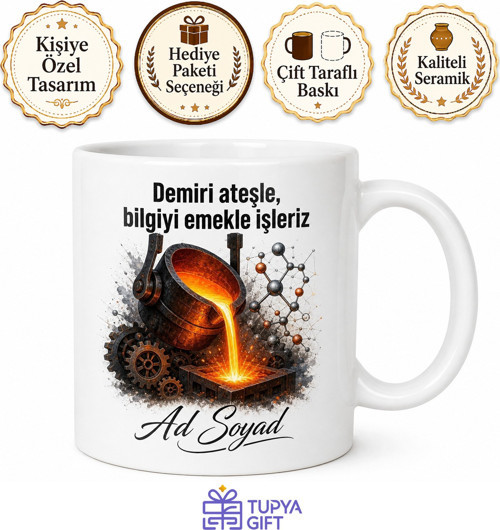 Metalurji Mühendisliği Kupa Çelik Üretimi Dökümhane Hediye Bardak Metalurji Dergileri
