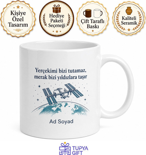 Dünya Uzay İstasyonu Günü Yerçekimsiz Ortamda Çalışanlara Kupa Bardak Hediye