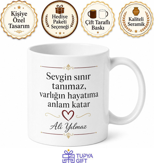 Sınırsız Sevgi Babaya Yazılı Kupa Bardak Babalar Günü Hediyesi