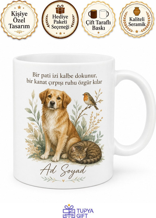 Evcil Hayvan Dergileri Köpek Eğitimi Kedi Sağlığı Kuş Bakımı Kupa Bardak Hediye