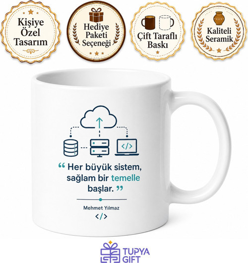 Baba Cloud Yazılı Teknoloji Temalı Kupa Bardak Babalar Günü Hediye
