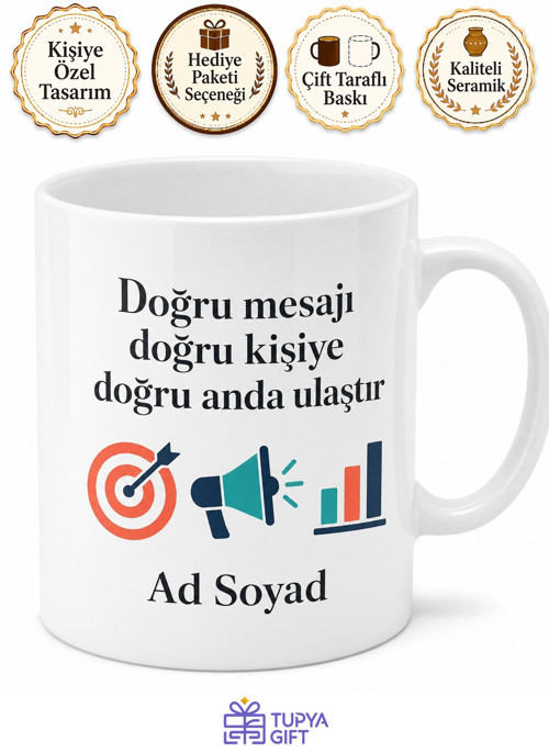 Reklamcıya Hediye Marka Hedef Kitle Kampanya Kurgulama Temalı Kupa Bardak