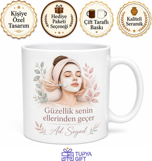 Cilt Bakım Uzmanına Kupa Pürüzsüz Yüz Güzellik Maske Yapanlara Hediye Bardak