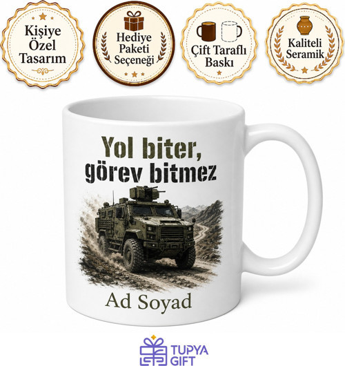 Özel Harekat Şoförüne Operasyon Bölgesi Zırhlı Araç Güvenli Sürüş Kupa Hediye Bardak