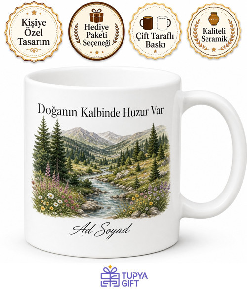 Çameli Doğa Güzellikleri Denizli Hatırası Kahve Kupası Hediye Bardak