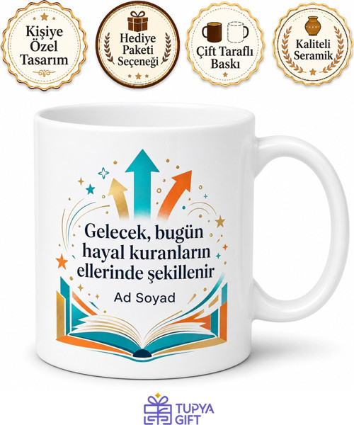 Dünya Gençlik Günü Hediye Kupa Pırıl Pırıl Zihinlere Özel Tasarım Bardak