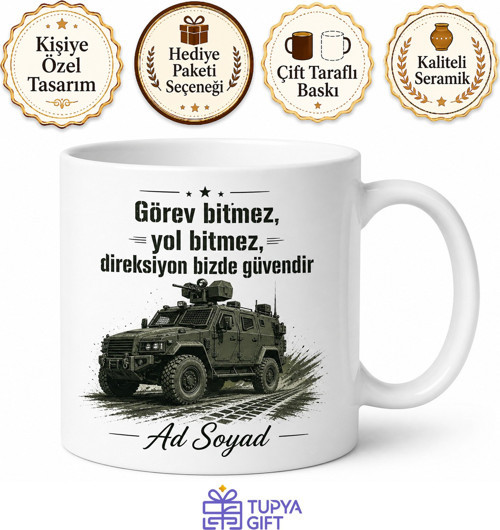 Özel Harekat Şoförü Zırhlı Araç Operasyon Bölgesi Güvenli Sürüş Kupa Hediye Bardak