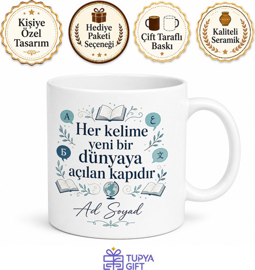 Yabancı Dil Öğrenmeye Çalışanlara Kelime Ezberleme Pratik Kupası Hediye