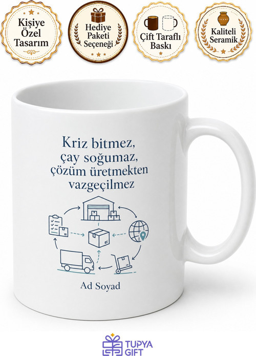 Tedarik Zinciri Yöneticisi Kriz Çözücü Çay Kupası Hediye Baskılı Kupa Bardak