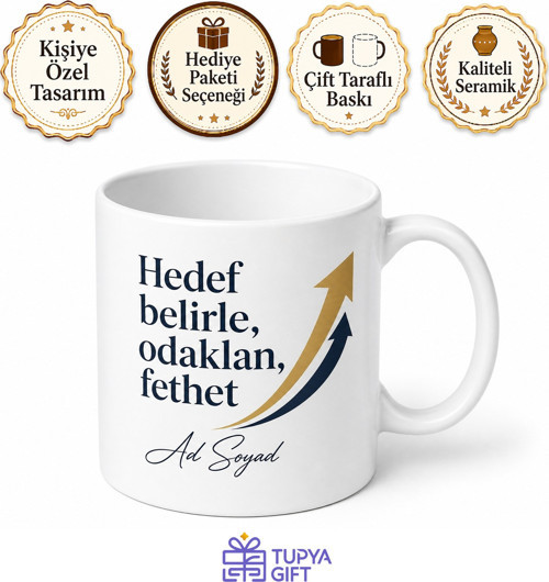 Satış Uzmanı İçin Mesajlı Hediyelik Baskılı Kupa Bardak Hedef Hediyesi