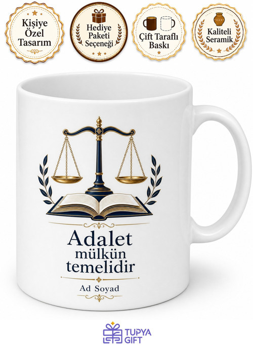 Hukukun Üstünlüğünü Savunan Hukukçu Hediye Seramik Kupa Bardak