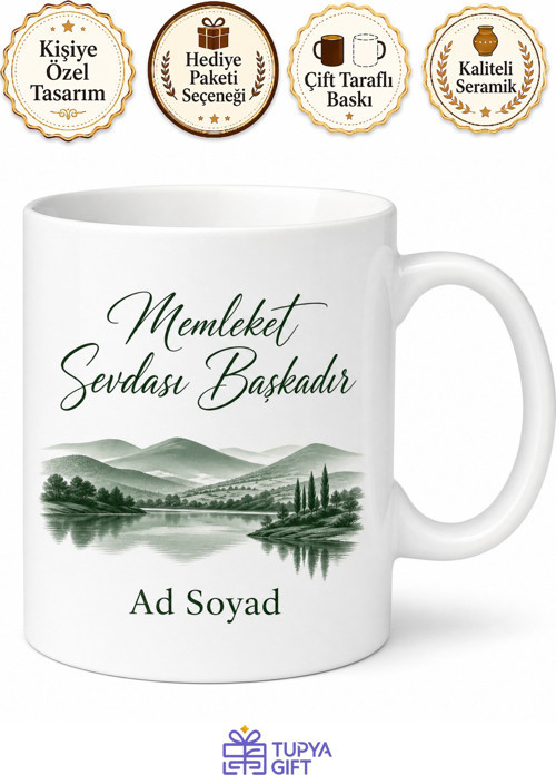 Sakaryalı Hemşehriye Özel İsimli Baskılı Kupa Bardak Sakarya Hediye