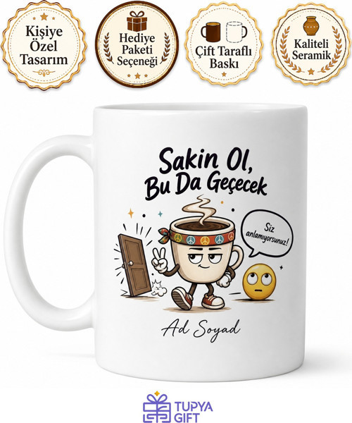 Ergen Çocuğunun Atarlarını Çeken Ebeveyne Sakinleştirici Kupa Bardak Hediye