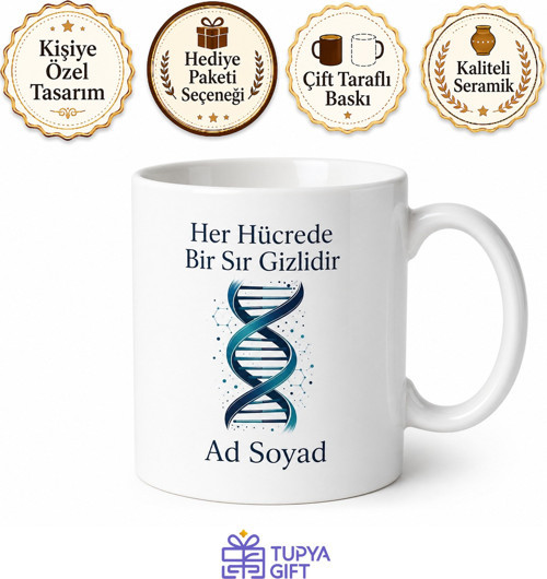 Hücrenin Sırrını Çözen Genetik Uzmanı Çay Kupası Hediye Bardak