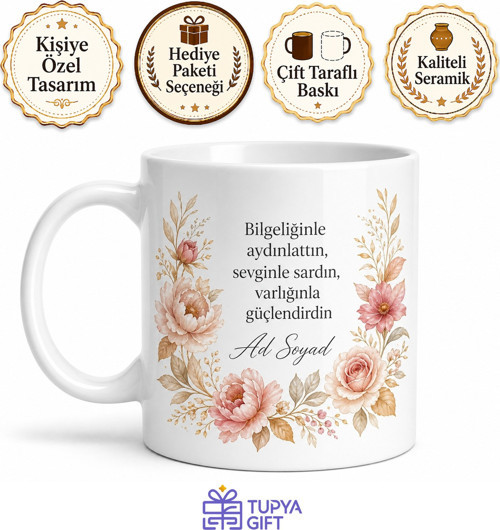 Kişiye Özel Büyüklere Anlamlı Baskılı Kupa Bardak Hediye