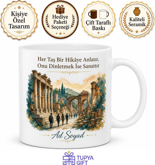 Kültür Elçisi Turizm Rehberi Turist Kafilesi Ören Yeri Anlatımı Hediye Kupa Bardak