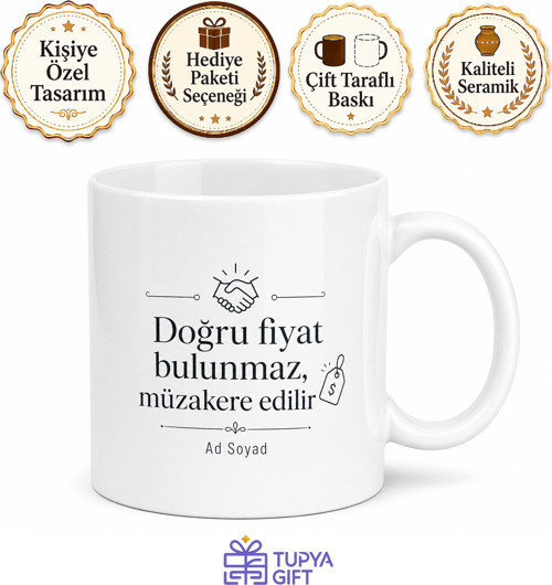 Pazarlık Uzmanı Satınalma Taktikçisi Seramik Kupa Bardak Hediye