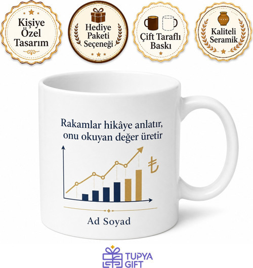 Ekonomi Bakanlığı Çalışanına Para Politikası Piyasa Analizi Enflasyon Verisi Hediye Kupa