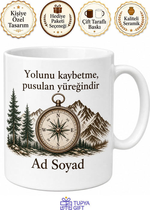İzci Lideri Doğa Ve Disiplin Eğitmeni Kahve Kupası Hediye Bardak