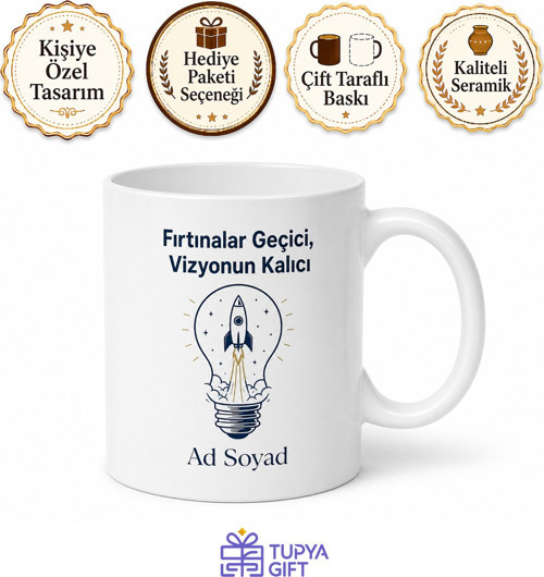 Girişimciye Özel Startup Ruhu Yenilikçi Fikirler Risk Alma Motivasyon Kupa Bardak Hediye