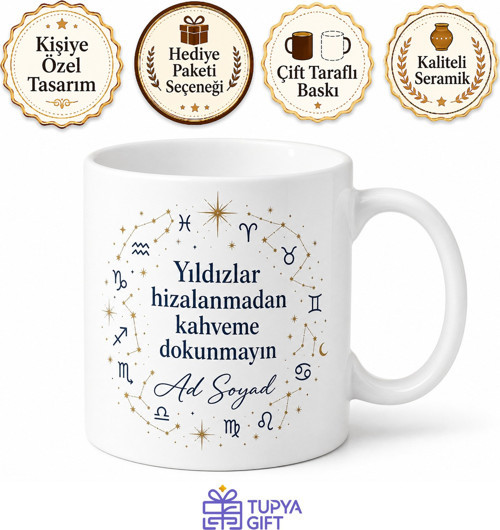 Burç Yorumu Okumadan Güne Başlamayanlara Astroloji Kupası Hediye Bardak