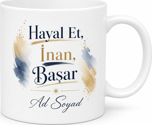 Hayal Et İnan Başar İngilizce Kupa Bardak Hediye